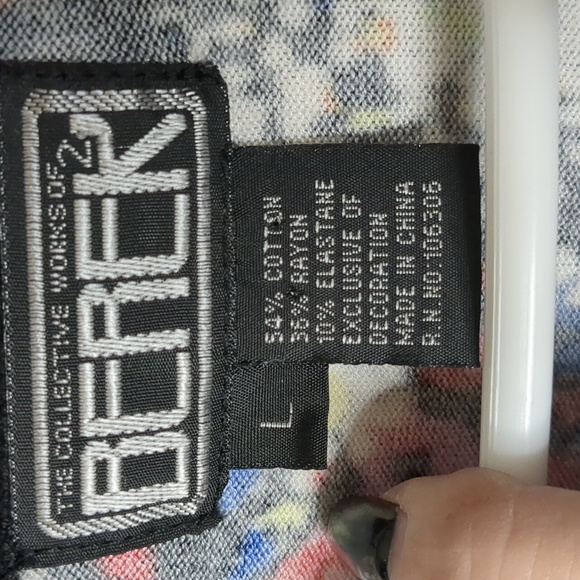 vintage BEREK* twin set Size L, long sleeve, covered snap front, soft, stretchy - Picture 15 of 16